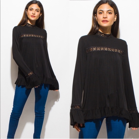 Tops - Mock Neck Tee